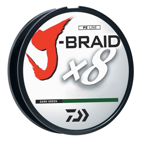 Daiwa Daiwa J-Braid Dark Green Fishing Line 330 Yards 30lb Test JB8U30-300DG